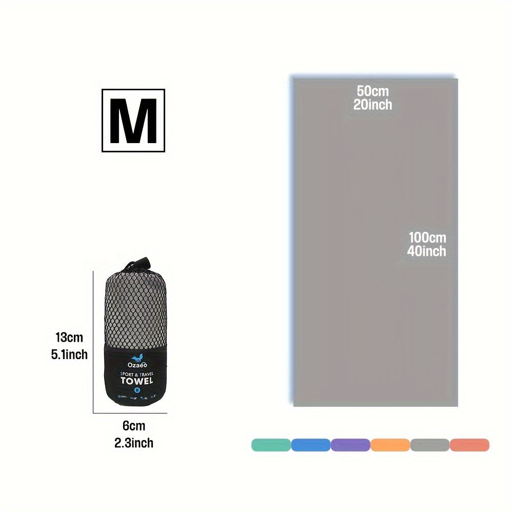 Zeer Absorberende Sneldrogende Microvezel Reissport Handdoek met Lichtgewicht Mesh Tas Verpakking - Perfect voor Kamperen, Sport, Strand, Wandelen, Yoga, Golf, Pickball Accessoires