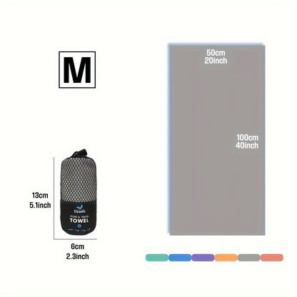 Zeer Absorberende Sneldrogende Microvezel Reissport Handdoek met Lichtgewicht Mesh Tas Verpakking - Perfect voor Kamperen, Sport, Strand, Wandelen, Yoga, Golf, Pickball Accessoires