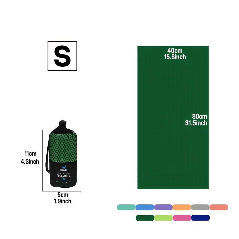 Zeer Absorberende Sneldrogende Microvezel Reissport Handdoek met Lichtgewicht Mesh Tas Verpakking - Perfect voor Kamperen, Sport, Strand, Wandelen, Yoga, Golf, Pickball Accessoires
