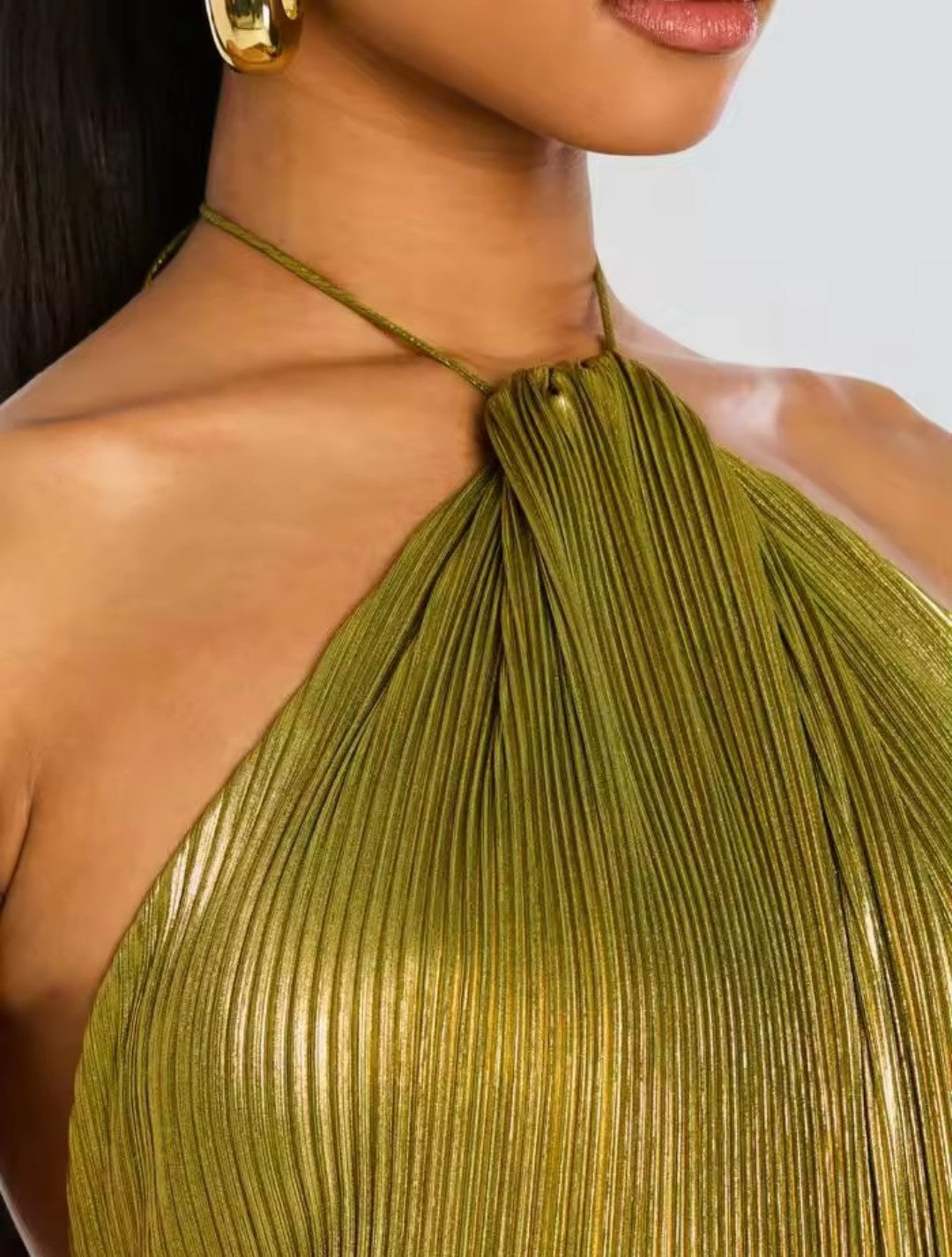 Celeste Metallic Gown