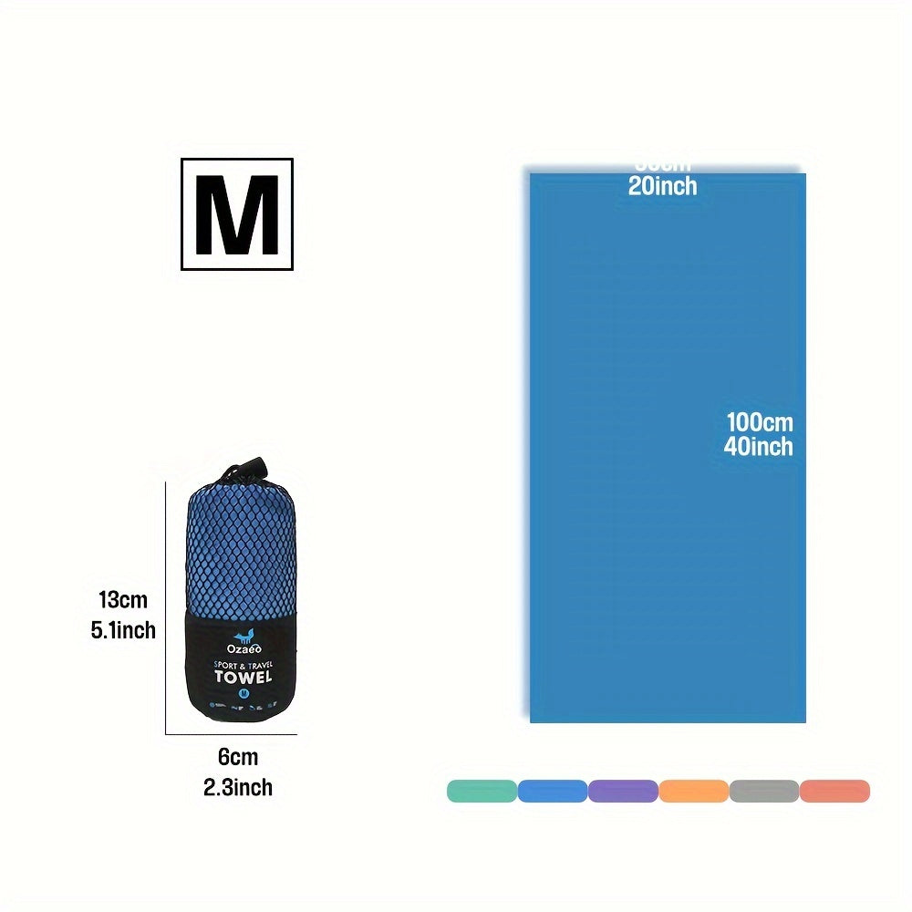 Zeer Absorberende Sneldrogende Microvezel Reissport Handdoek met Lichtgewicht Mesh Tas Verpakking - Perfect voor Kamperen, Sport, Strand, Wandelen, Yoga, Golf, Pickball Accessoires