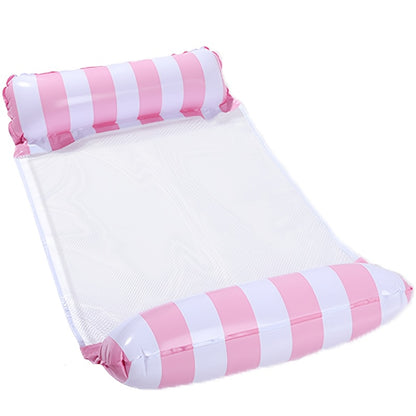 Kleurrijke 4-in-1 Draagbare Waterhangmat voor Volwassenen - Veelzijdige PVC Zwembad Drijver met Zadel, Loungestoel en Drifter Functies, Ideaal voor Reizen & Familie Zwemtijd