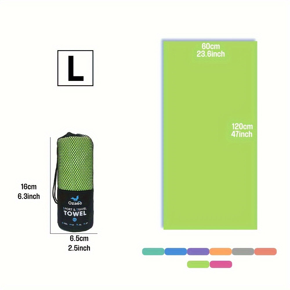 Zeer Absorberende Sneldrogende Microvezel Reissport Handdoek met Lichtgewicht Mesh Tas Verpakking - Perfect voor Kamperen, Sport, Strand, Wandelen, Yoga, Golf, Pickball Accessoires