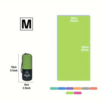 Zeer Absorberende Sneldrogende Microvezel Reissport Handdoek met Lichtgewicht Mesh Tas Verpakking - Perfect voor Kamperen, Sport, Strand, Wandelen, Yoga, Golf, Pickball Accessoires