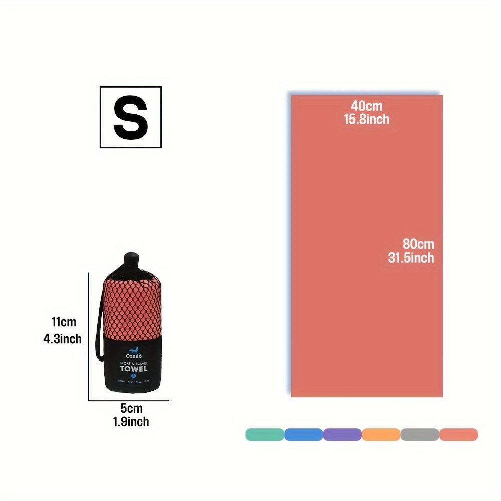 Zeer Absorberende Sneldrogende Microvezel Reissport Handdoek met Lichtgewicht Mesh Tas Verpakking - Perfect voor Kamperen, Sport, Strand, Wandelen, Yoga, Golf, Pickball Accessoires