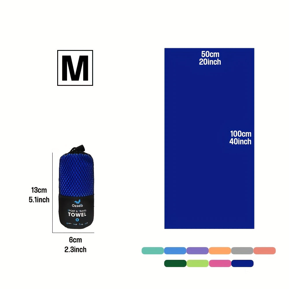 Zeer Absorberende Sneldrogende Microvezel Reissport Handdoek met Lichtgewicht Mesh Tas Verpakking - Perfect voor Kamperen, Sport, Strand, Wandelen, Yoga, Golf, Pickball Accessoires