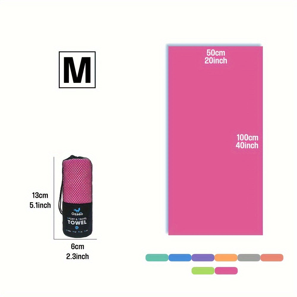 Zeer Absorberende Sneldrogende Microvezel Reissport Handdoek met Lichtgewicht Mesh Tas Verpakking - Perfect voor Kamperen, Sport, Strand, Wandelen, Yoga, Golf, Pickball Accessoires