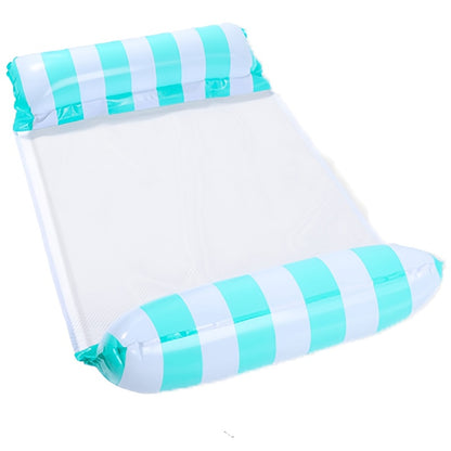 Kleurrijke 4-in-1 Draagbare Waterhangmat voor Volwassenen - Veelzijdige PVC Zwembad Drijver met Zadel, Loungestoel en Drifter Functies, Ideaal voor Reizen & Familie Zwemtijd